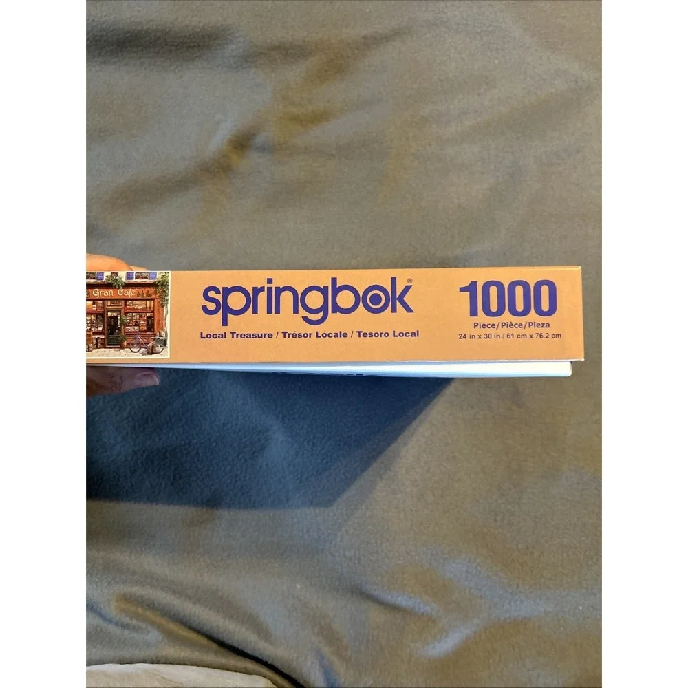 Springbok Puzzle Local Treasure 1000 pieces 2017 USA Gran Cafe Coffee Bike